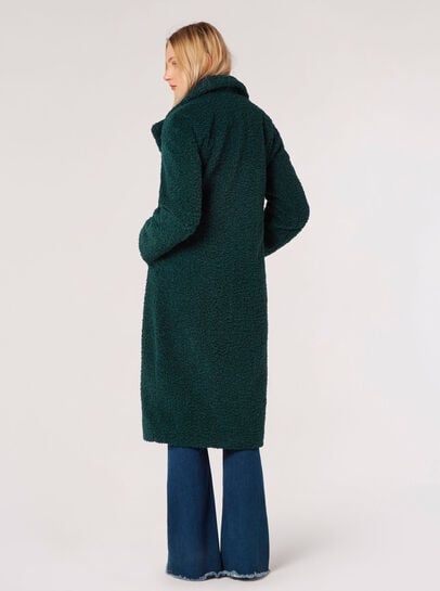 Longline Borg Teddy Coat