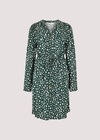 Painterly Dot Dress, Green, large