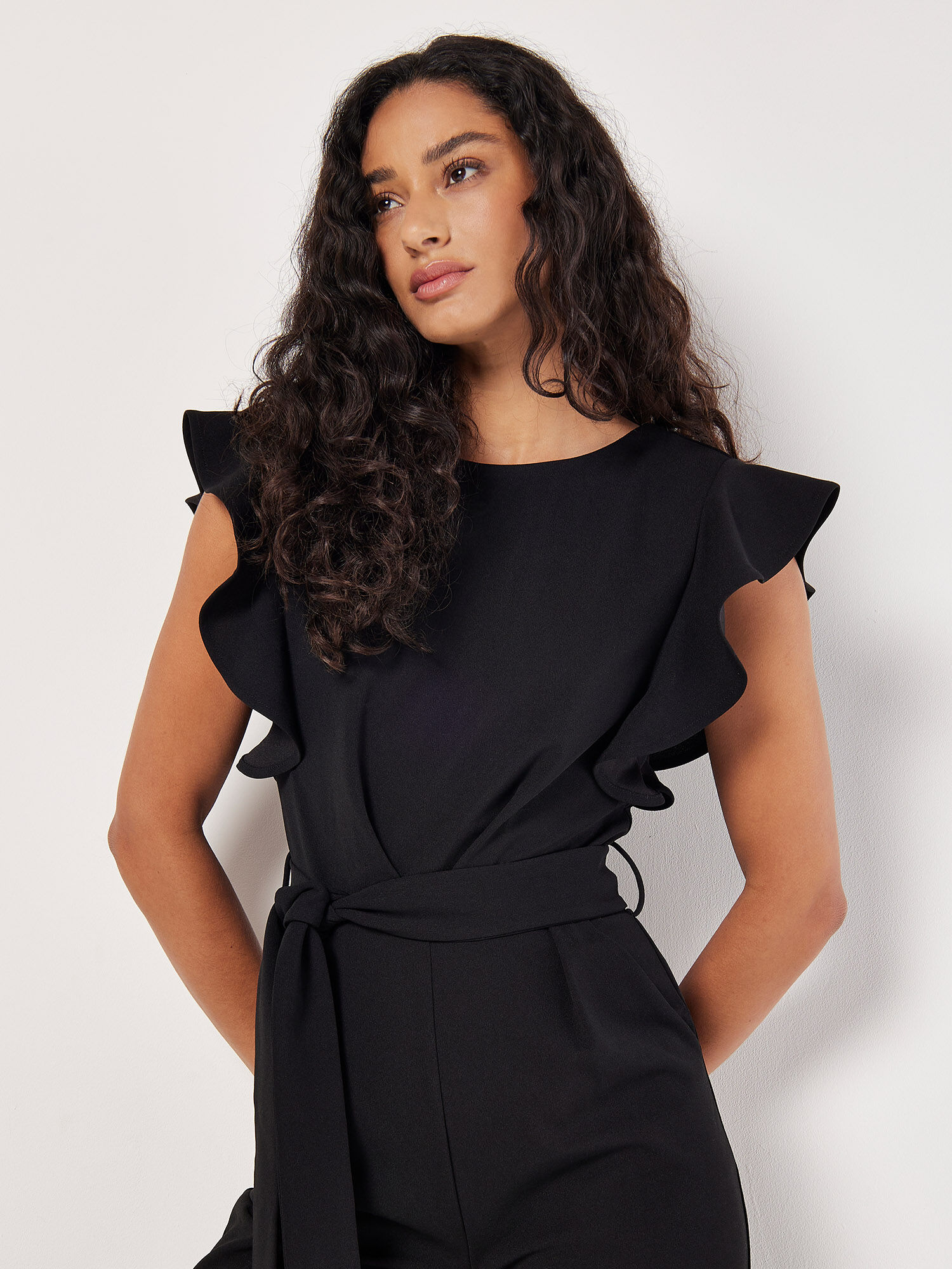 Apricot black jumpsuit cheap