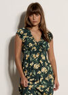 Jasmine Floral Wrap Maxi Dress, Green, large