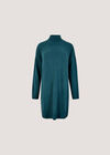 Soft Oversized Jumper Mini Dress, Teal, large
