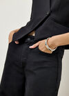 Elisa Wide Leg Jeans, Black, large