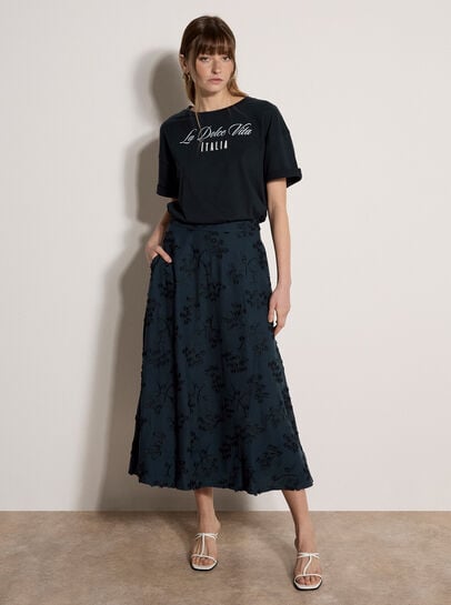 La Dolce Vita Embroidered T-Shirt