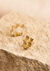 Gold Tone Zig Zag Earrings, Gold, large