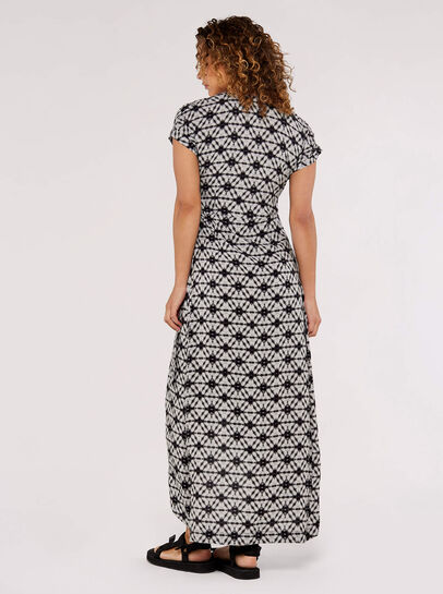 Tie-Dye Wrap Maxi Dress