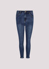 Sienna Distressed Denim Skinny Fit Jeans, Blue, large