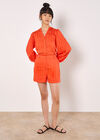Self Stripe Shorts, Orange, large