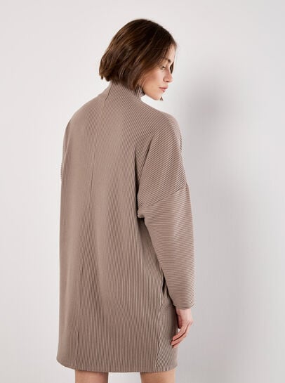 Ribbed Cocoon Mini Dress