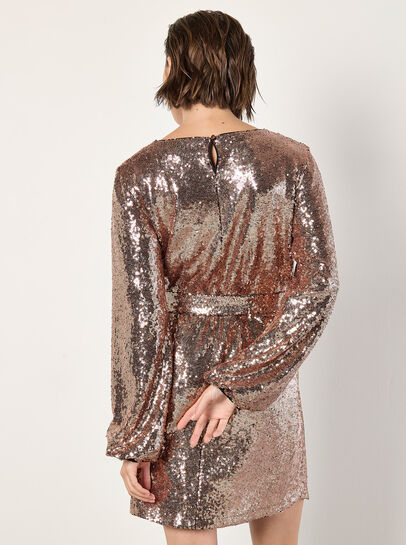 Sequin Shift Mini Dress