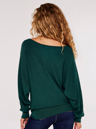 Stud Detail Batwing Jumper