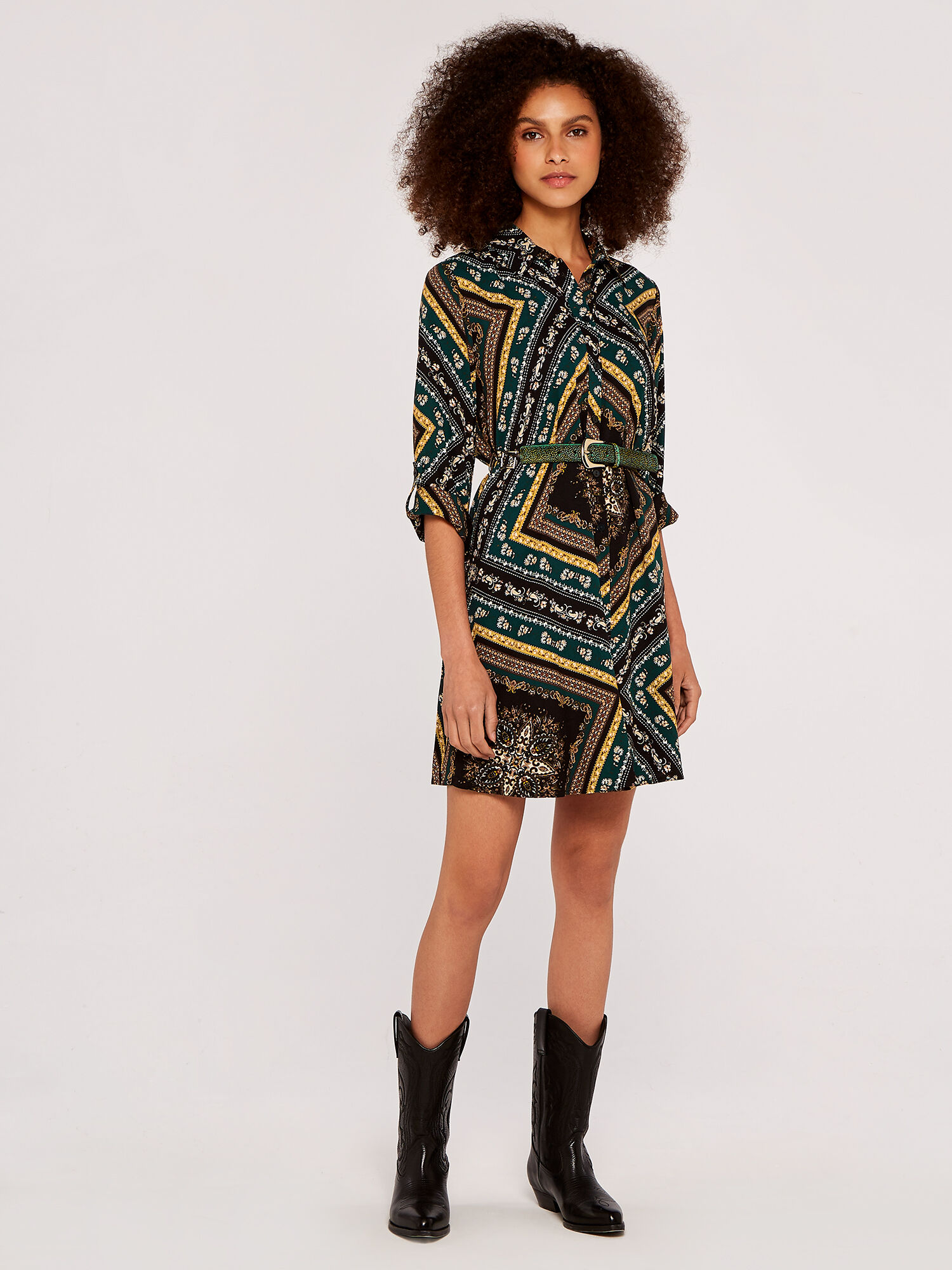 Animal scarf deals print dress