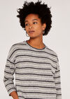 Stripe Top, Grey, large