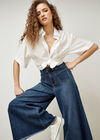 Gianna Wide-Leg Jeans, Blue, large