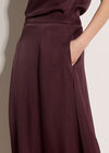 Soft Woven A-Line Midi Skirt, Purple, large