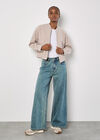 Soft Tailored Bomber Jacket, Stone, large