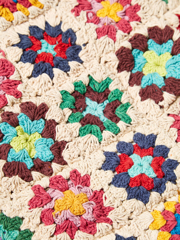 White Crochet Bag, Assorted, large