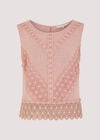 Back Bow Cotton Top, Pink, large