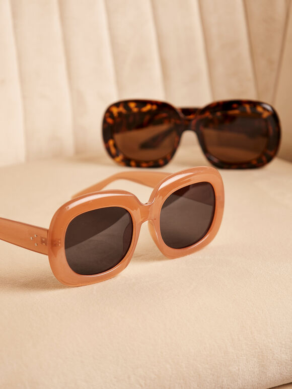 Lunettes de soleil Bardot marron, marron, grandes