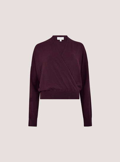 Soft Fine Knit Wrap Jumper