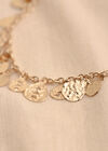Gold Tone Charms Necklace, Gold, large