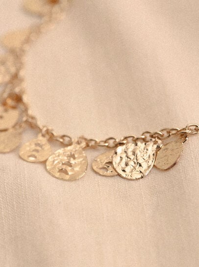 Gold Tone Charms Necklace