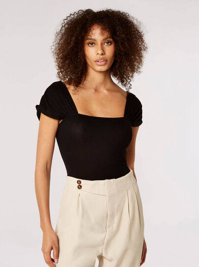 Ribbed Jersey Bodysuit