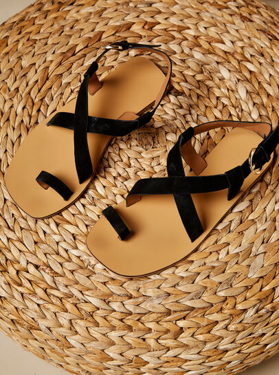 Greek flat Leather sandal
