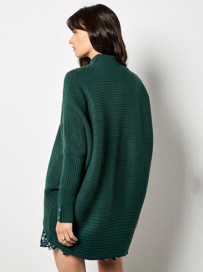 Chevron Knit Oversized Jumper