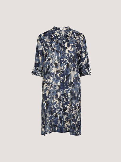 Paintbrush Floral Tunic Shirt