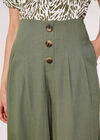 Linen Mix Culotte , Khaki, large