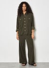 Oversized Cord Shirt, Khaki, large