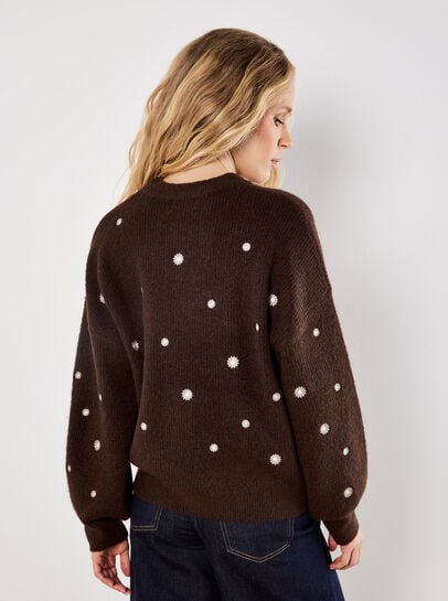 Daisy Embroidered Jumper