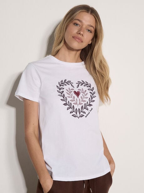 Natural Soul Slogan Cotton T-Shirt