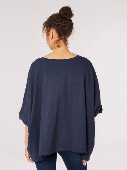 Cotton Jersey Waterfall T-Shirt