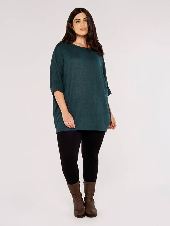 Curve Batwing Top, Green, large