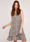 2 Layer Spun Viscose Easy Dress, Khaki, large
