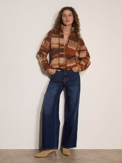 Soft Boucle Check Jacket