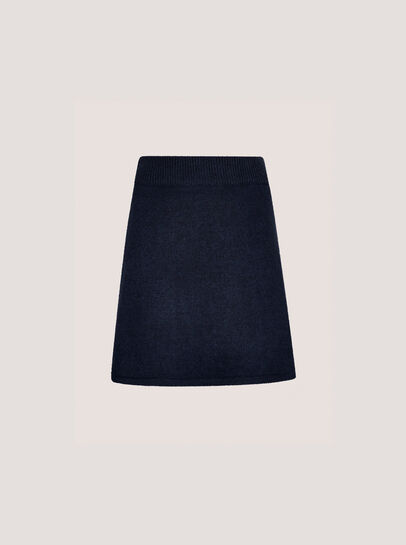 Knitted A-Line Mini Skirt