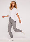Vneck Cotton Top, White, large