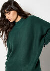 Chevron Knit Oversized Jumper, Green, large