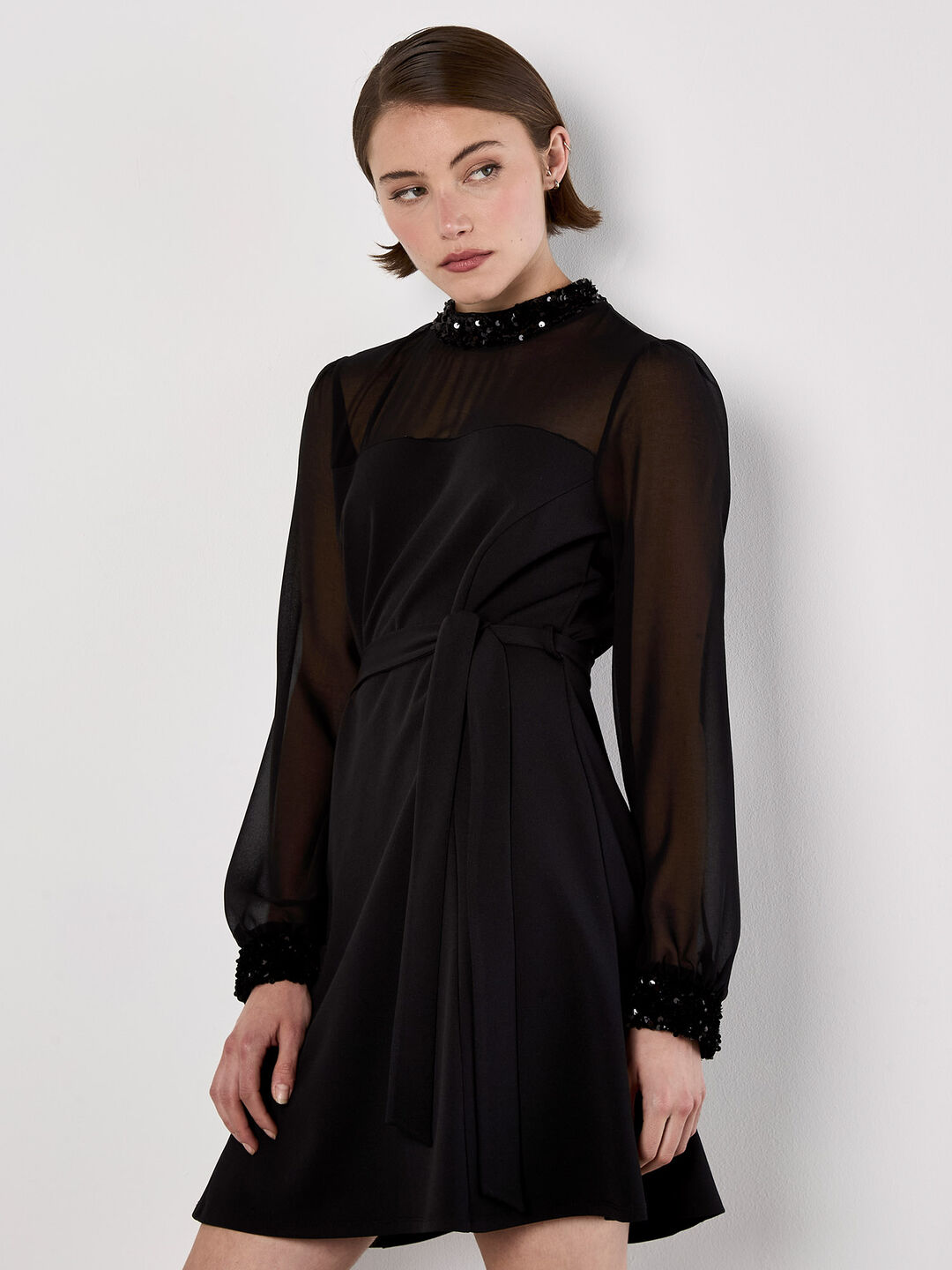 apricot black sequin dress Roaring 20s 1920s Flapper Dress Dress Cocktail Dress The Great Gatsby Charleston Wedding Guest Sequins Tassel Fringe Women's New Year Masquerade