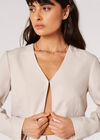 Cropped Bolero Jacket, Stone, large