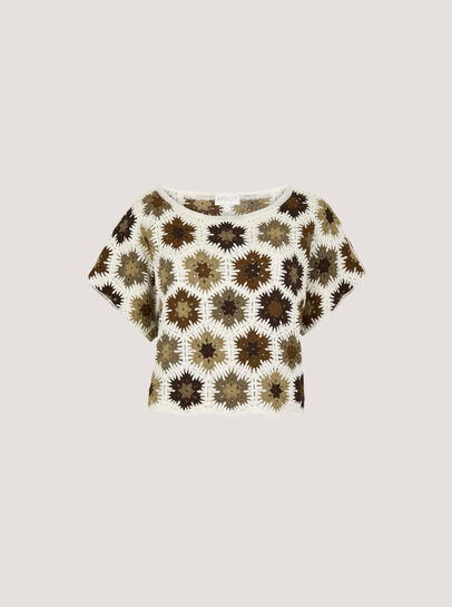 Hexagon Flowers Crochet Top
