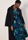 Abstract Floral Midaxi Dress, Green, large