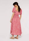 Sarasa Milkmaid Midi Dress, Pink, large