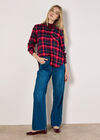 Classic Check Shirt, Red, large
