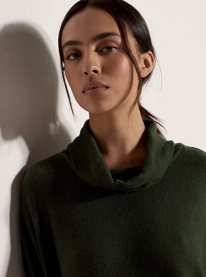 Roll Neck Oversized Top