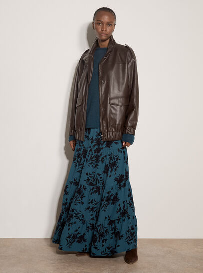 Oversized Faux Leather Jacket