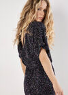 V-Back Sequin Mini Dress, Assorted, large