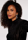 Zebra Burnout Top, Black, large